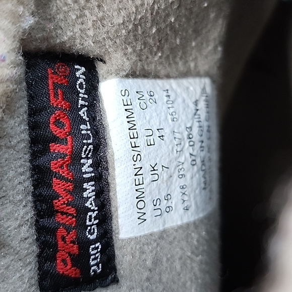 The North Face Womens Quilted Winter Boots Cozy Shearling  Waterproof  Brown 9.5 - Picture 14 of 16